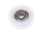 New 6*30*10mm U Groove Metal Shield Nylon Pulley Wheels Roller Ball Bearings  lj