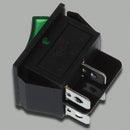 5X(Green Light 4 Pin DPST ON/OFF Snap in Boat Rocker Switch 16A/250V 15A/12G1W6)