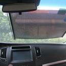Car Retractable Windshield Visor Sun Shade Auto Block Cover 50*125cm Black QHJ