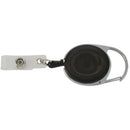 Badge holder winder with belt clip retractable carabiner id card visit card F3C8