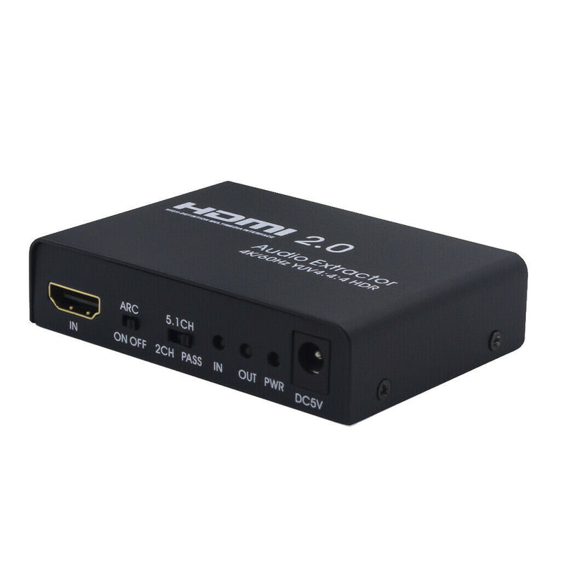 1x1 HDMI Audio Splitter,4K HDMI Audio Extractor HDMI to SPDIF &L/R Converter