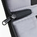 Men'S Lightweight Black Nylon Tie Organizer With Zipper Little Tie Case Fas