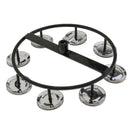4 Pairs Hi Hat Tambourine Jingle Ring Hand Percussion Instrument