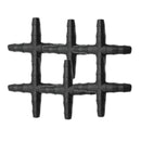 50 Pcs Hose Cross Straight Connector For 4/7 mm Hose 1/4 Inch Barb Barbed C C5P2