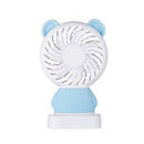 Cartoon Bear Mini Battery Powered USB Charging Hand Fan Suitable for Office