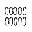 10X EDC Black Zip Zipper Pulls Cord Rope For Outdoor Travel Clothing Backpack JR