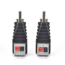 2x Speakers Wire A/V Cables to Audio Male RCA Connector Adapter Jack CLessPl  TE