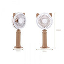 Colorful Mini Usb Night Light Rechargeable Air Cooling Fan Desk Cat Shape F N3P9