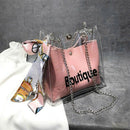 Clear Bag Bucket Bag Fashion Transparent Women'S Shoulder Messenger Beach C L3R9