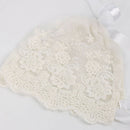 Baby Girl's White Boys Baby Shower Caps Lace Floral Bonnet Infant's Hat