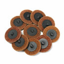 10PCS 60 Grit 2 inch(50mm) Coarse Roloc Roll Lock Surface Sanding Disc for