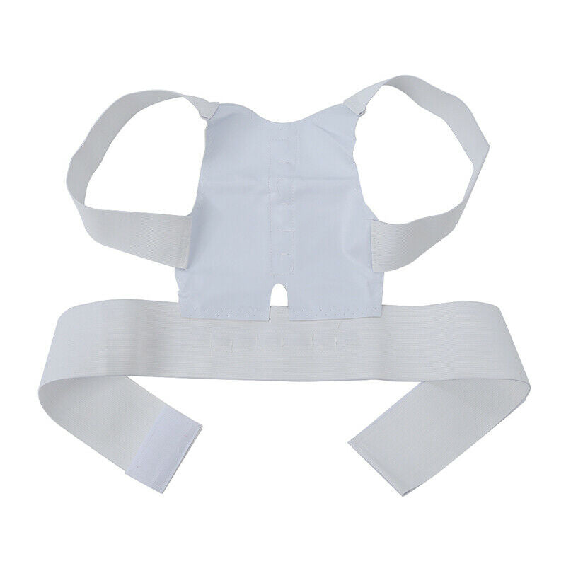 Adjustable Magnetic Posture Support Corrector Back Pain Belt Brace Shoulder X6Y9