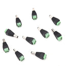 10pcs 5.5mm x 2.5mm CCTV camera DC Power Male Jack Connectors FT