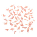 60pcs 1:87 HO Scale 15mm Human Unpainted People Figures ,Railway Street Models