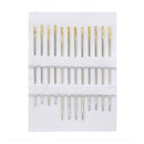 12x Self-Threading Sewing Needles - ASSORTED SIZES - EASY THREAD- Big Eye Newest
