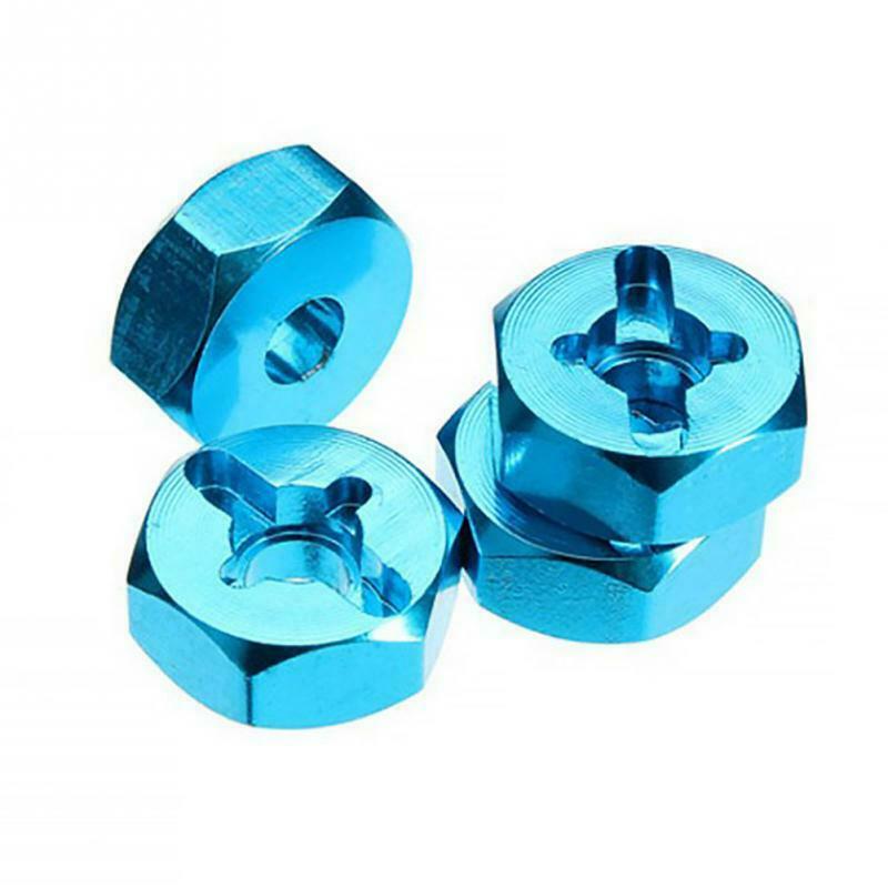 4Pcs Hexagonal Combiner Wheel Rim Hex 7Mm Upgrade 12Mm Metal Adapter for 1/ M4S9