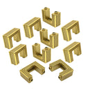 10 Pack Metal D Ring Bag Buckles Clasp Hanger D-Rings for Hardware Bags Ring