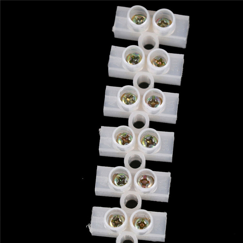10A Electrical Wire Connection 12Position Barrier Terminal Strip Block &h