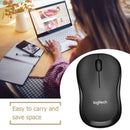 Logitech M185/186 2.4GHz Wireless Mouse 1000 DPI Office Gaming Mice USB Receiver