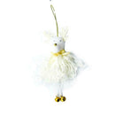 4Pcs Christmas Plush Ornaments Xmas Hanging Decor Stocking Ball Bell Decor