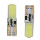 1x T10 Silica Gel 194 168 COB 12 SMD LED Side Strobe Flash Blink Light Bulbs 3C