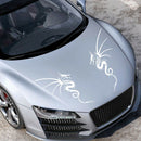 1 Pair Car Hood Bonnet Stickers Dragon Totem Vinyl Decals Graphics Auto Styling