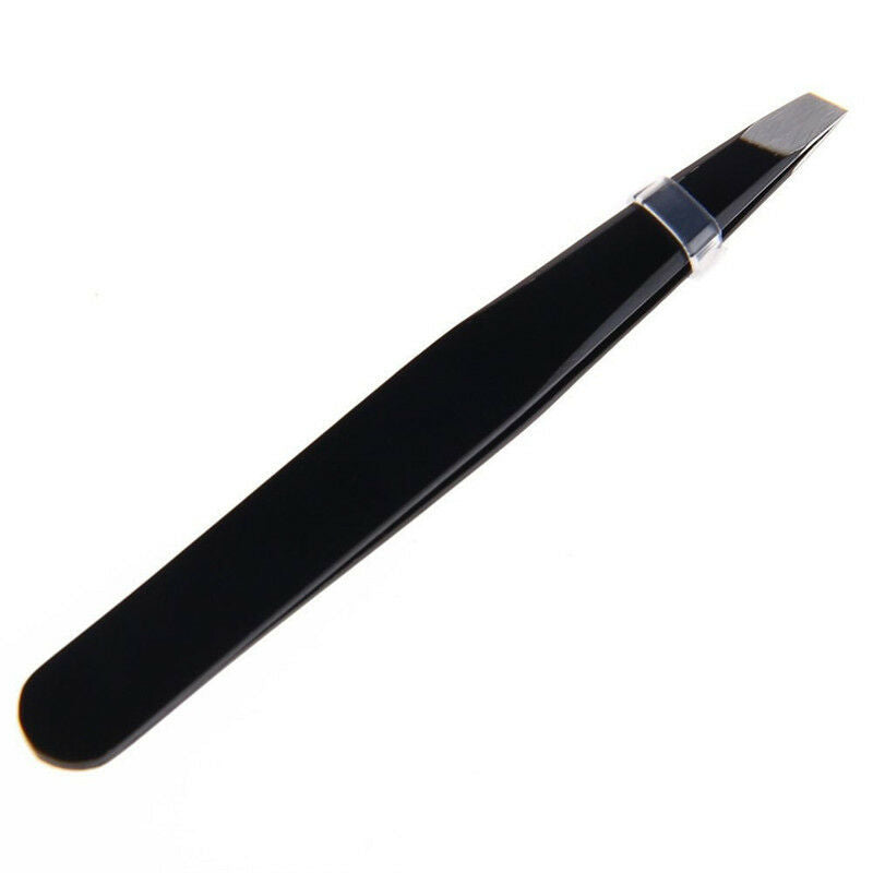 Professional Eyebrow Tweezer Slanted Hair Beauty Woman Beauty Makeup Black TOCA