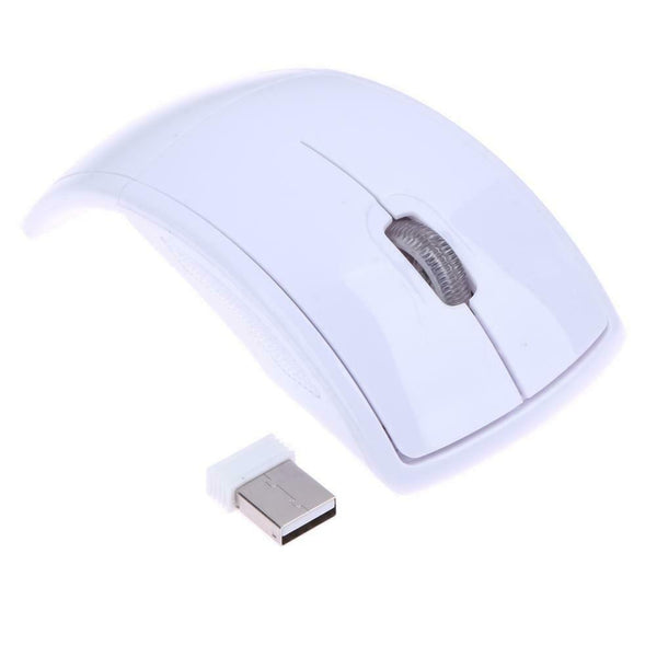 2.4GHz Wireless Arc Folding Mouse with USB Receiver for Laptop Tablet PC