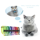 12x Pet Cat Kitten Collar Adjustable Safety Reflective Ring Necklace Strap
