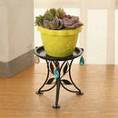 Mini Countertop Plant Stand Metal Potted Plant, Decorative Flower Pot Rack  I8X9