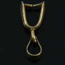 25 Bronze Tone Pinch Clip Bail Beads 17x7mm(5/8x1/4 inch) S7Y9