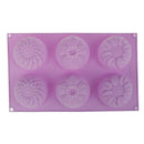 Silicone Soap Mold Flower Pattern Rectangular Handmade Soap Making DIY Mould M&E