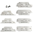 7pcs Weld Fillet Gauge Set Welding Inspection Test Ulnar Metric Inch 102mm