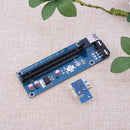 1.97ft USB 3.0 PCI-E 1X to 16X Card Riser Extender Adapter (3 Capacitances)