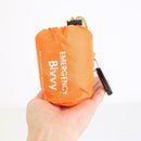 Sleeping Bag Storage Pack Package with Whistle for Outdoor Camping Orange