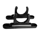 2Piece Nylon Marine Boat Kayak Paddle Oar Rod Tube Holder Clips Keeper Black