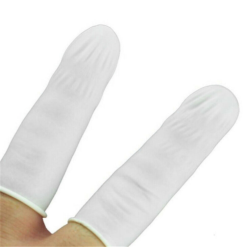 10pcs/set Disposable Finger Cots Nail Fingertips Protective Latex Gloves