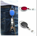 Retractable Office ID Card Badge Reel Holder C/Clip Carabiner