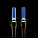 2pcs Bike Bicycle Car Wheel Tyre Tire Valve Cap LED Neon Flash Lamp BU Tide
