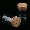 20Pcs 10ml Mini Empty Clear Glass Bottle Vials with Cork Stopper for Storage