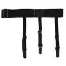 1 Pair Men's Leg Thigh Shirt Stays Holders Elastic Garter with Locking Clam J6N3