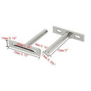 4pcs 10mm x 70mm Metal Hidden Concealed Invisible Shelf Support - 3 Inch Ha W7R1