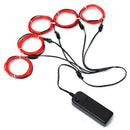 5x1m EL Wire EL Cable Neon Lightning Light cord for Christmas Party Rave Pa