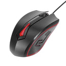 M-611 Wired Optical Mouse Built-in Gggravated Iron LED Gaming Mouse for PC