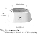 e els pet Dog Bowl Dog Water Bowl No-Spill Pet Water Bowl Slow Water Feeder I9J2