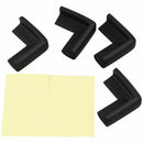 Table Cupboard Worktop Corner Cover Protector Cushion 4 Pcs Black I3Z1