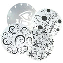 4 Pcs Round Fondant Cookies Flour Sugar Cake Cutter Decorating Tool Set