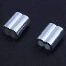50-pack Aluminum Crimping Loop Sleeve for 4mm Diameter Wire Rope and Cable E9G6