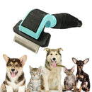 Pet Deshedding Brush Removal Hair Stainless Comb For Dogs Grooming Comb For
