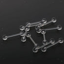 10pcs Acrylic Ball Labret Lip Tongue Bar Ring Barbell  Jewelry